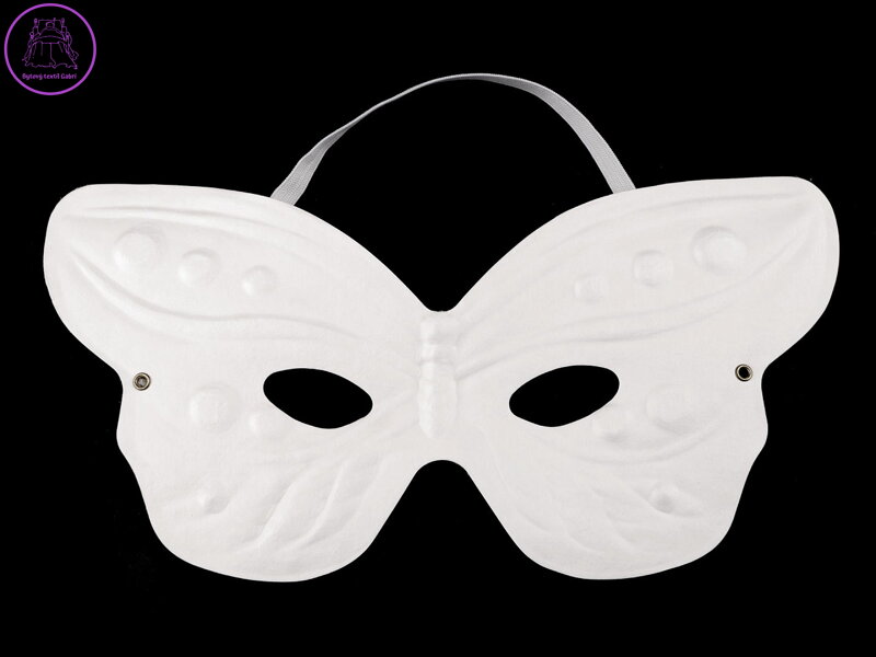 Karnevalová maska - škraboška k domalování motýl