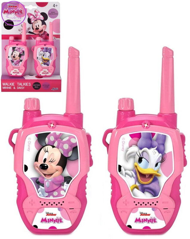 DICKIE Vysílačky dětské Walkie Talkie 2,4GHz Minnie Mouse set 2ks na baterie