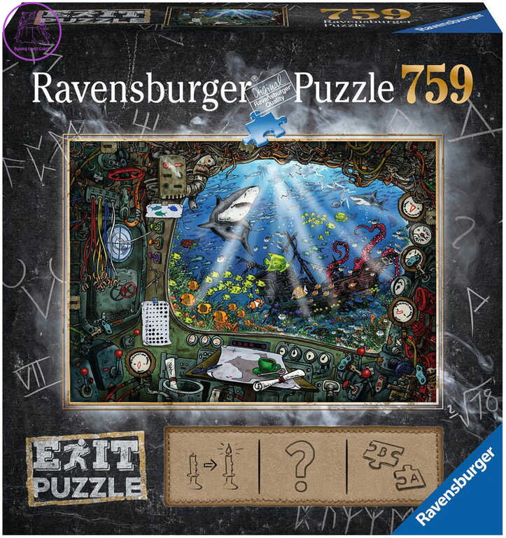 RAVENSBURGER Hra puzzle únikové V ponorce 759 dílků 70x50cm skládačka 2v1