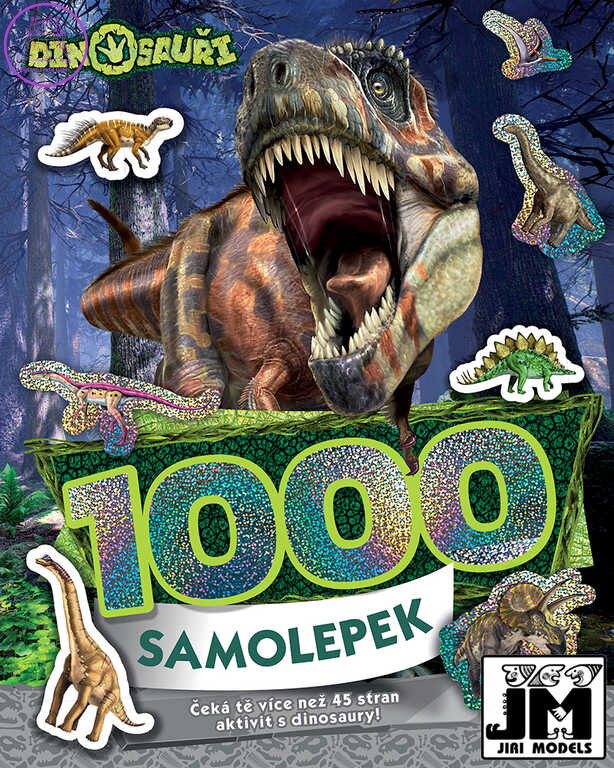 JIRI MODELS 1000 samolepek s aktivitami Dinosauři