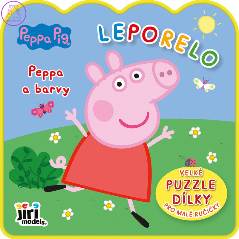 JIRI MODELS Moje první leporelo Peppa Pig Peppa a barvy + 5 pěnových dílků