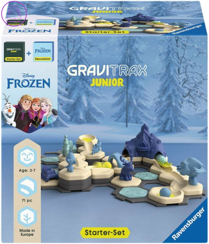 RAVENSBURGER Stavebnice GraviTrax Junior set Startovací sada + Frozen 2v1