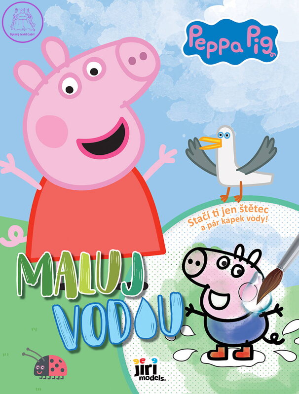 JIRI MODELS Maluj vodou A4 prasátko Peppa Pig omalovánky