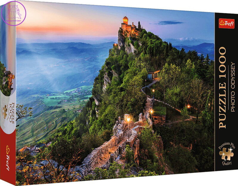 TREFL PUZZLE PREMIUM Photo Odyssey La Cesta San Marino 68x48cm 1000 dílků