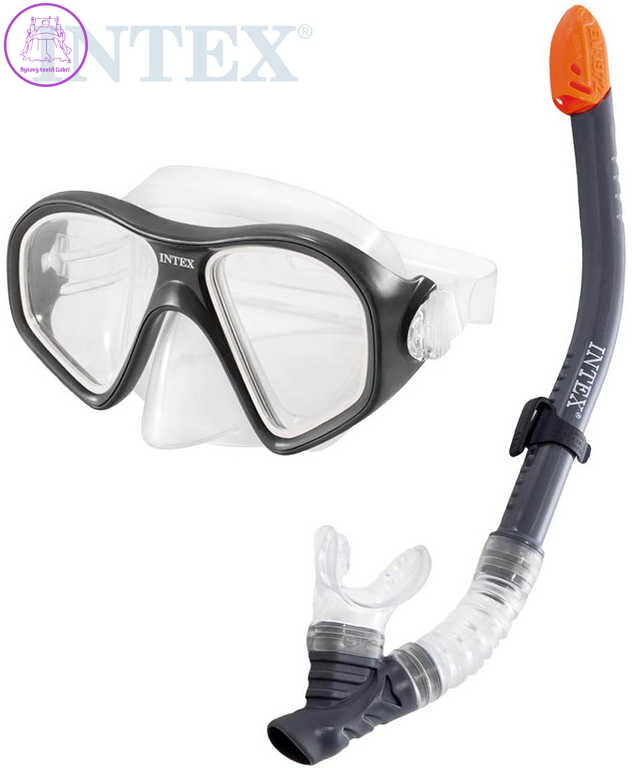 INTEX Reef Rider potápěčský plavecký set do vody brýle + šnorchl černý 55648