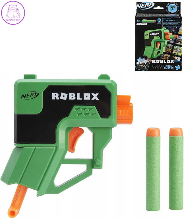 HASBRO NERF ROBLOX Boxy Buster set mini blaster + 2 šipky Elite