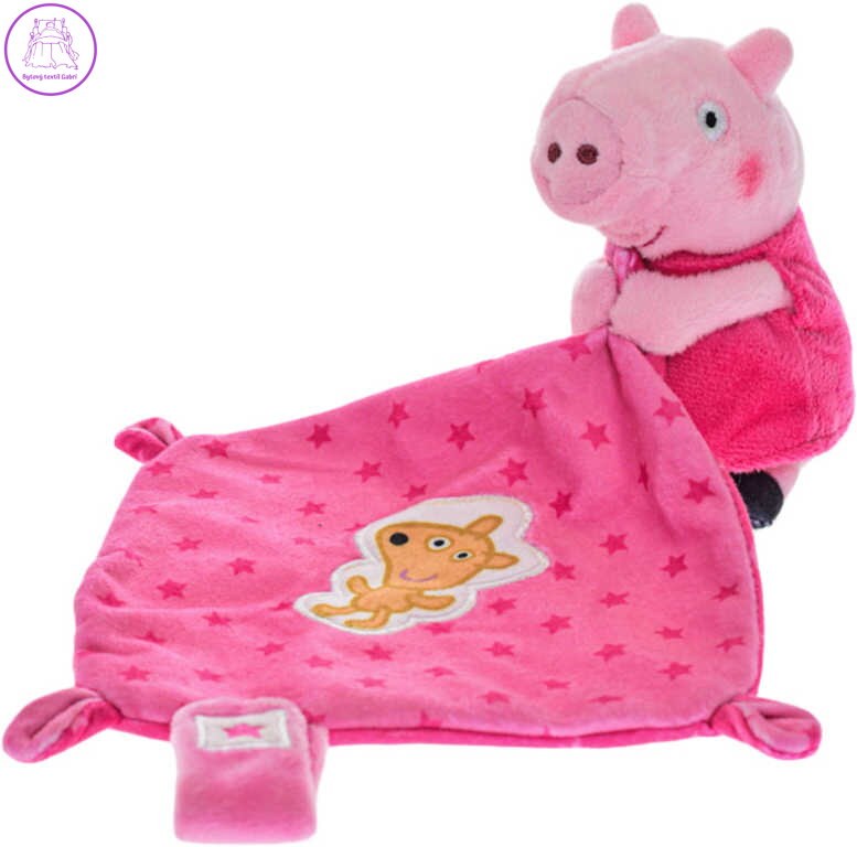 PLYŠ Usínáček baby Peppa Pig Peppina 11cm muchláček pro miminko