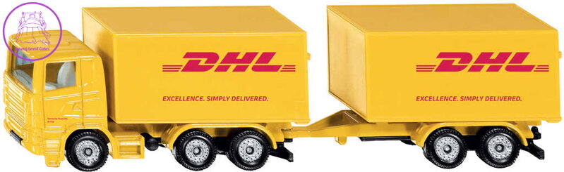 SIKU Blister Auto DHL kamion set s přívěsem model kov 1694