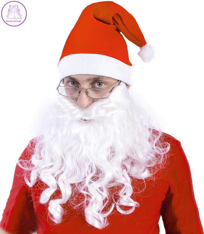 KARNEVAL Vousy Santa pro dospělé KARNEVALOVÝ DOPLNĚK