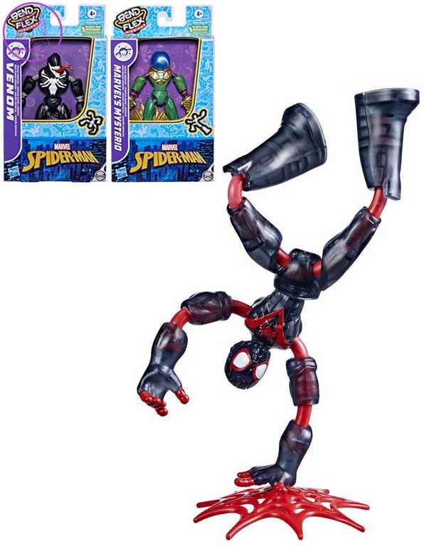 HASBRO Bend and Flex Figurka akční Spiderman ohebné končetiny 3 druhy