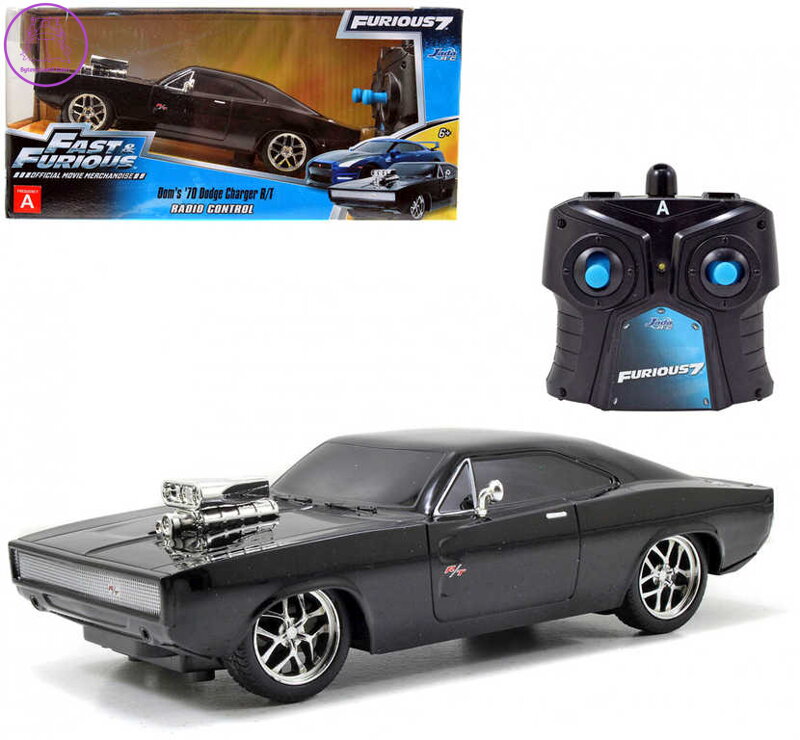 JADA RC Auto Dodge Charger 1970 1:24 Rychle a zběsile na vysílačku 2,4GHz na baterie