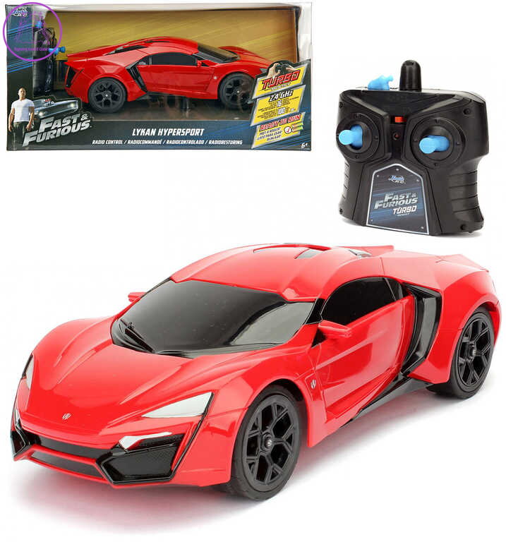 JADA RC Auto Lykan Hypersport 1:16 Rychle a zběsile na vysílačku 2,4GHz na baterie