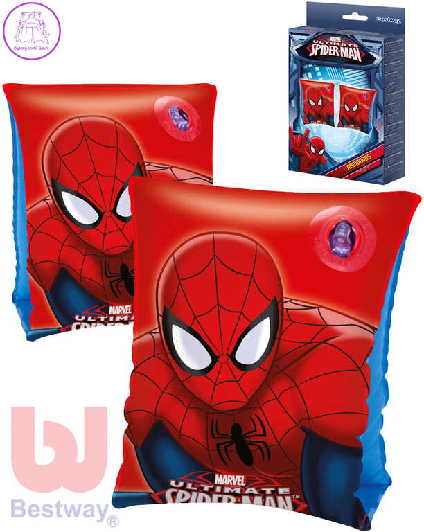 BESTWAY Dětské nafukovací rukávky 23x15cm Spiderman 1 pár do vody 98001