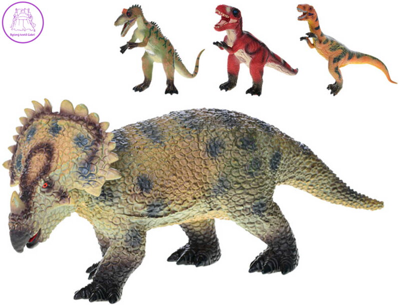 Zvířata dinosauři 37-40cm velké figurky zvířátka měkký plast 4 druhy