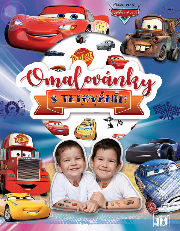 JIRI MODELS Omalovánky + tetování Auta (Cars)