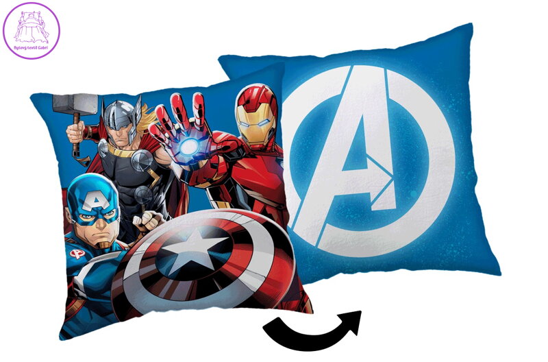 Jerry Fabrics Polštářek Avengers Heroes 02 35x35 cm