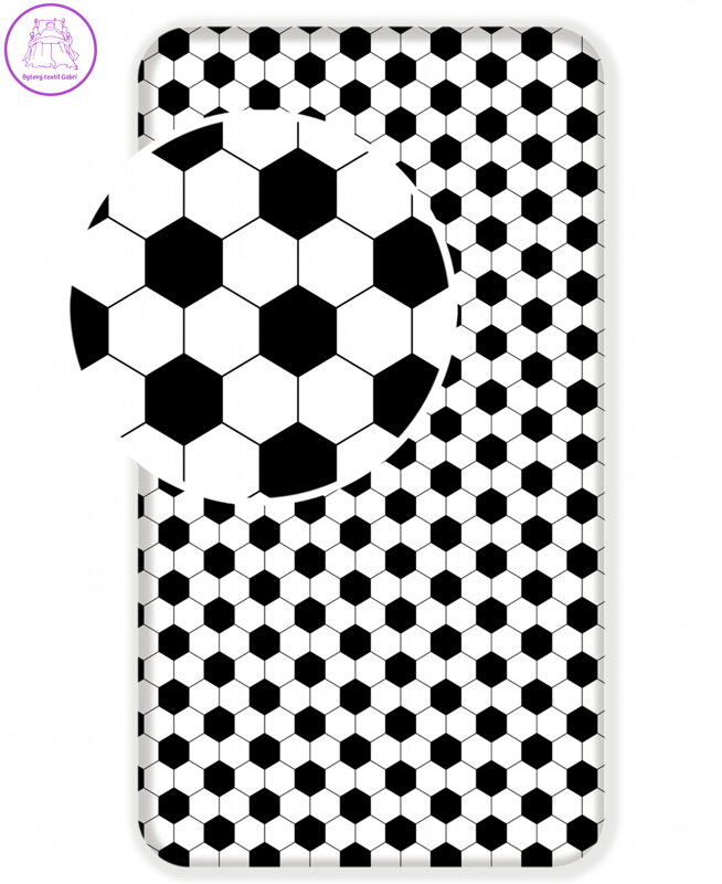Jerry Fabrics Prostěradlo Fotbal 90x200x25 cm