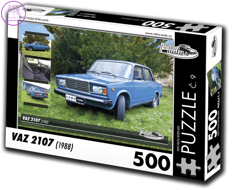 RETRO-AUTA Puzzle č. 9 VAZ 2107 (1988) 500 dílků