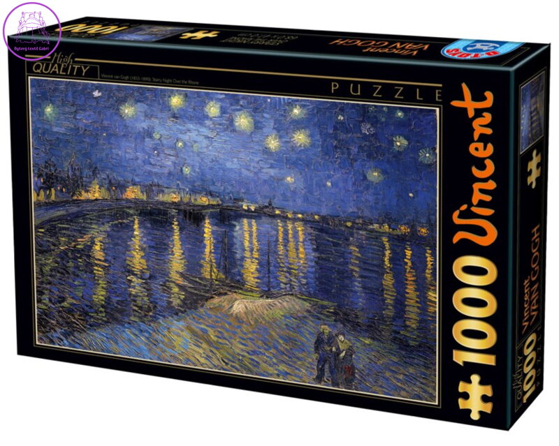 D-TOYS Puzzle Hvězdná noc nad Rhonou 1000 dílků