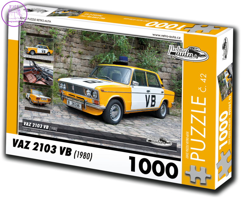 RETRO-AUTA Puzzle č. 42 VAZ 2103 VB (1980) 1000 dílků