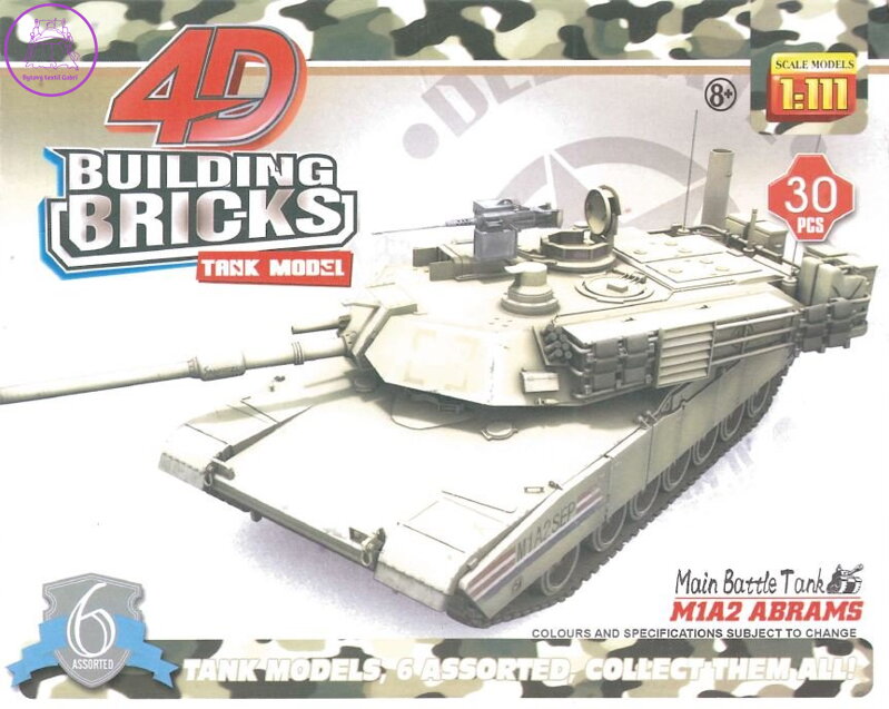 3D puzzle Vojenský tank M1A2 ABRAMS