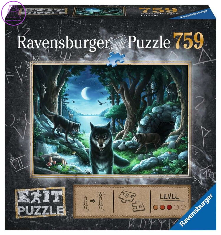 RAVENSBURGER Únikové EXIT puzzle Vlk 759 dílků