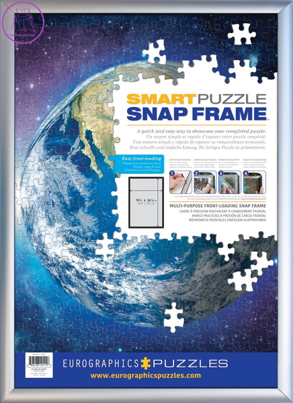 EUROGRAPHICS Snap Frame Stříbrný hliníkový klaprám na puzzle 48,89x67,63cm