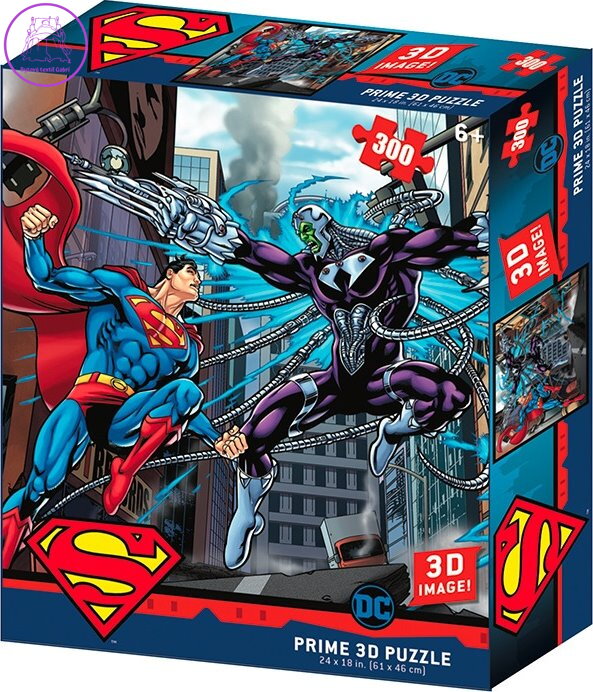 PRIME 3D Puzzle Superman vs Electro 3D 300 dílků