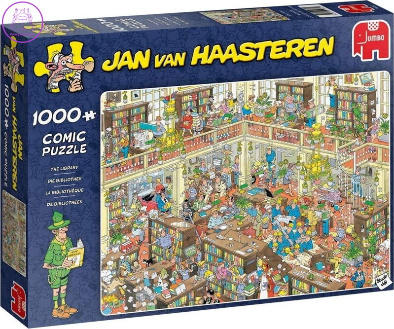 JUMBO Puzzle JvH Knihovna 1000 dílků