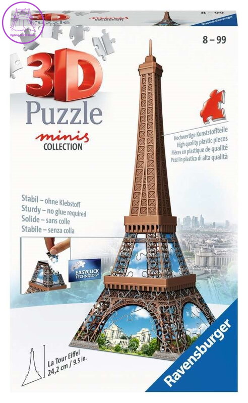 RAVENSBURGER 3D puzzle Mini Eiffelova věž 54 dílků