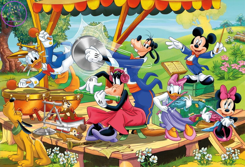 CLEMENTONI Puzzle Mickey Mouse a přátelé MAXI 24 dílků