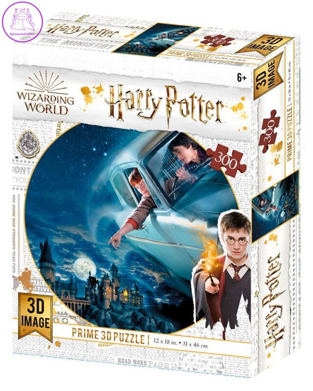 PRIME 3D Puzzle Harry Potter: Harry a Ron nad Bradavicemi 3D 300 dílků