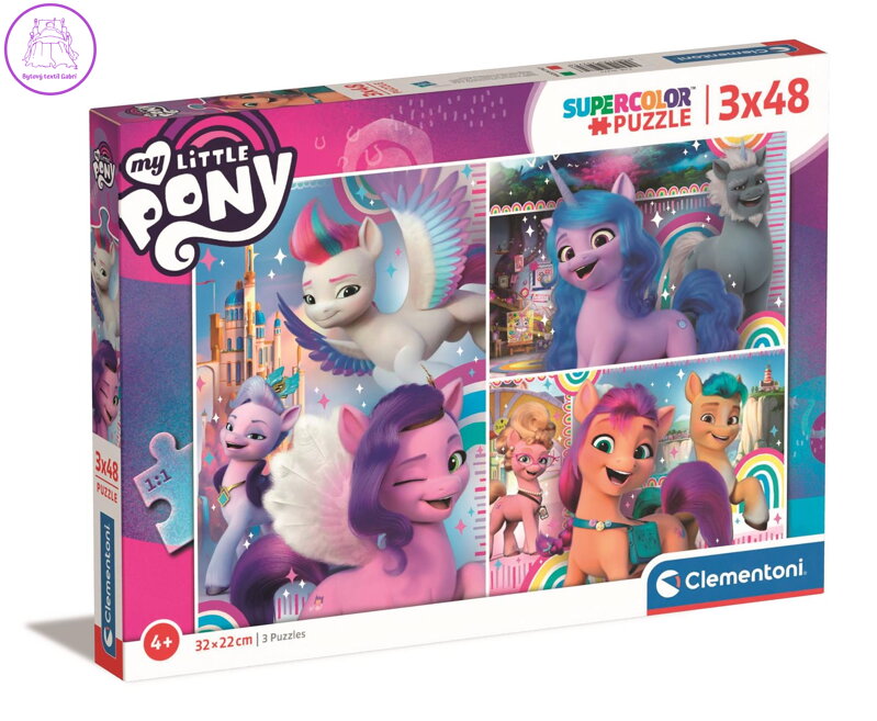 CLEMENTONI Puzzle My Little Pony 3x48 dílků