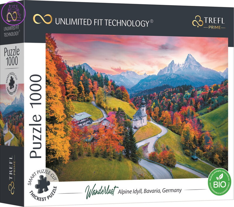 TREFL Puzzle UFT Wanderlust: Na úpatí Alp 1000 dílků