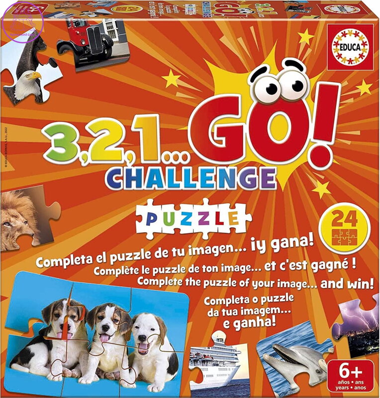 EDUCA Hra 3,2,1… GO! Challenge Puzzle