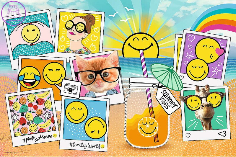 TREFL Puzzle Smiley na dovolené 300 dílků