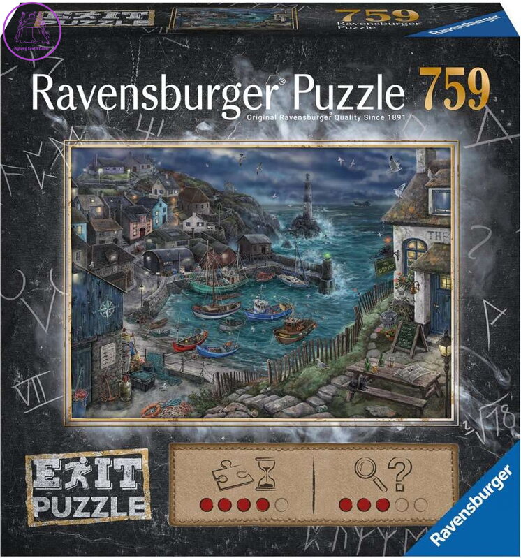 RAVENSBURGER Únikové EXIT puzzle Rybářská vesnice 759 dílků