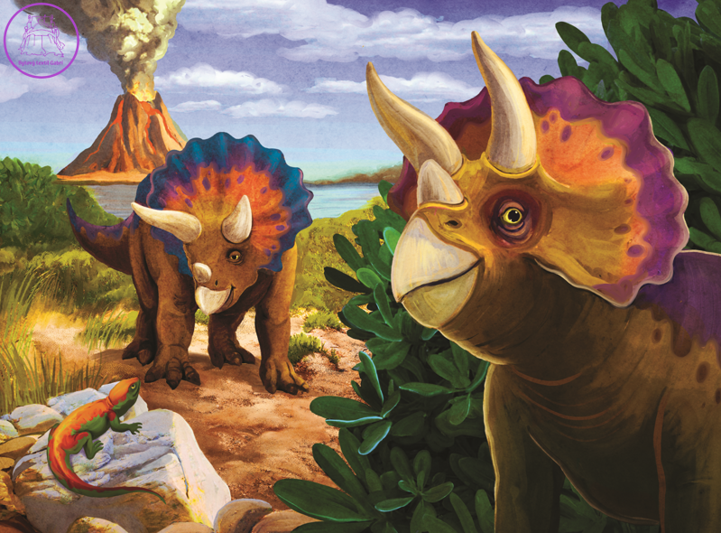 TREFL Puzzle Svět dinosaurů: Triceratops 20 dílků