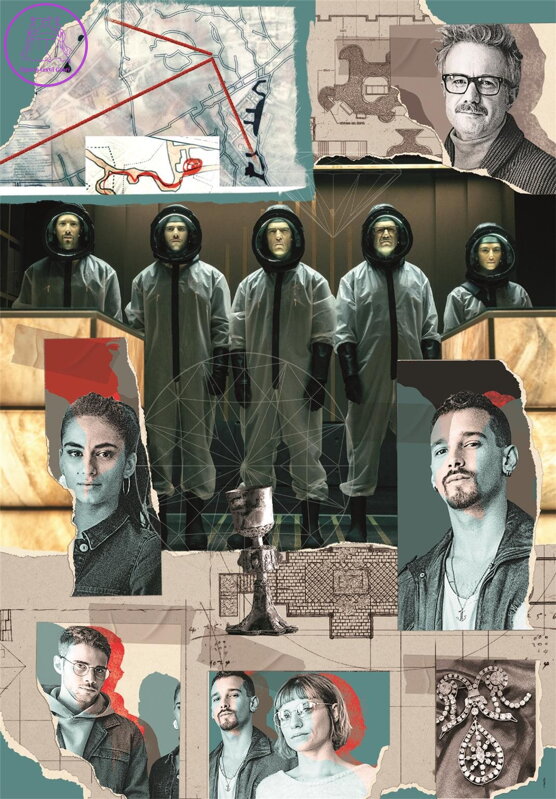 CLEMENTONI Puzzle La Casa de Papel Berlín: Jdeme do akce 1000 dílků