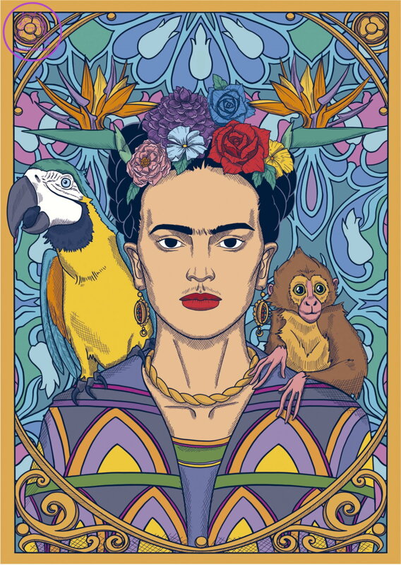 EDUCA Puzzle Frida Kahlo 1500 dílků