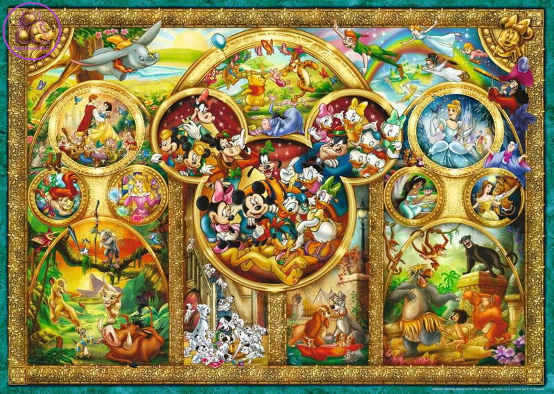 RAVENSBURGER Puzzle To nejlepší z Disneyho 1000 dílků