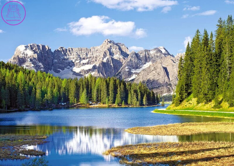 CASTORLAND Puzzle Jezero Misurina (Lago di Misurina) 3000 dílků