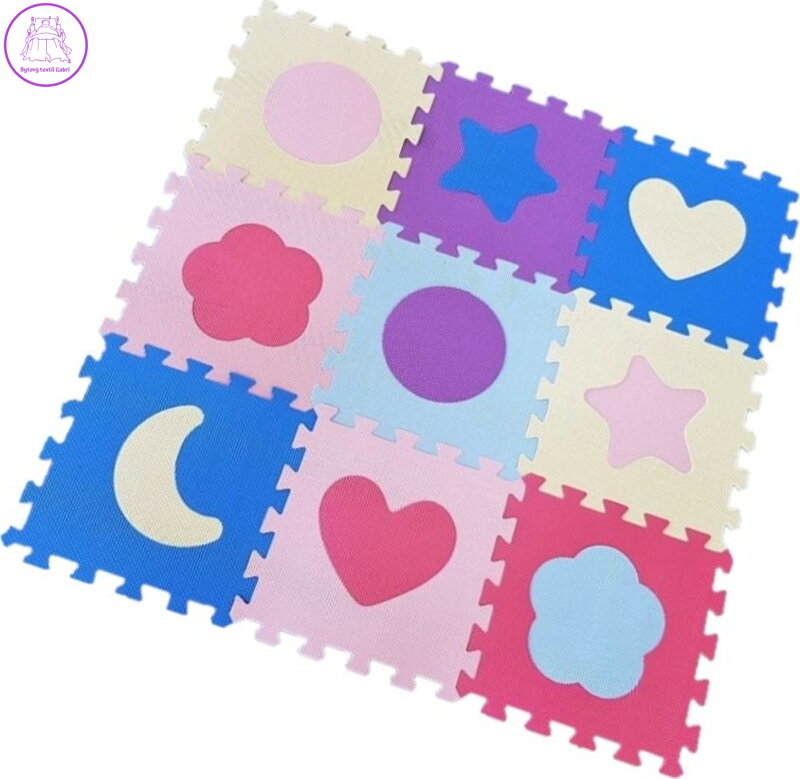 Pěnové puzzle Tvary pastelové (30x30)