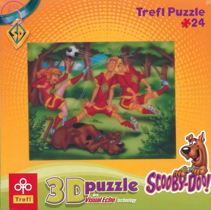 TREFL Puzzle Scooby Doo: Fotbal 3D 24 dílků