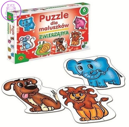 ALEXANDER Baby puzzle Zvířátka 6v1 (2-7 dílků)