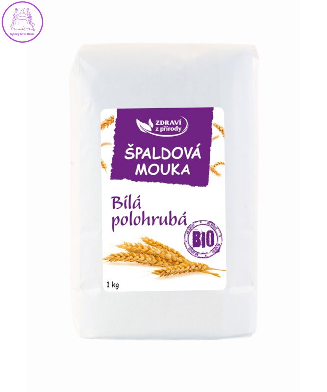 Špaldová BIO mouka bílá polohrubá 1kg ZP 4802