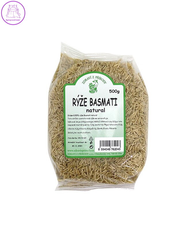 Rýže basmati natural 500g ZP 2916