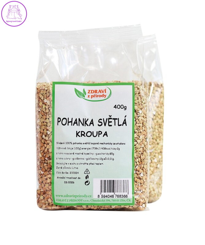 Pohanka kroupa 400g ZP Evropa NOVINKA 5374