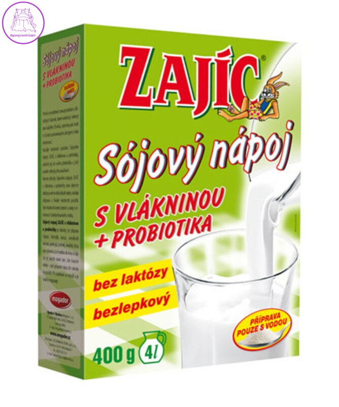 Sojový nápoj s vlákninou Zajíc 400g Mogador 2792