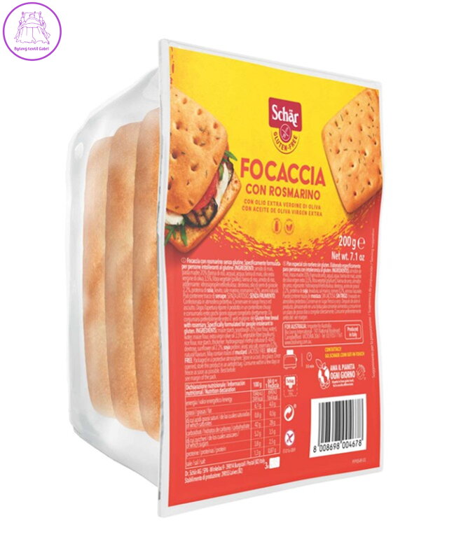 Focaccia con Rosmarino 200g Schar 3016